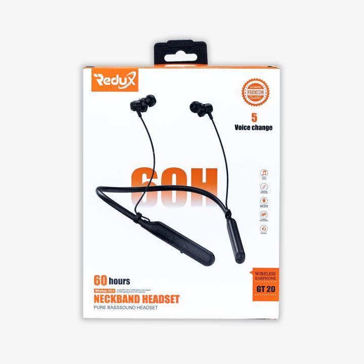 Redux GT-20 Matel Build Neckband | 60 Hour's Music Time